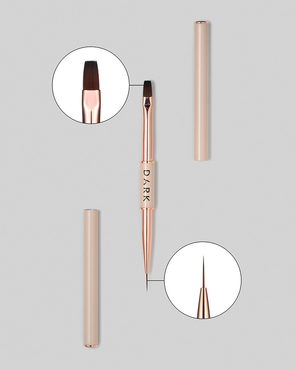 b4c2e5ed-c3d2-11f0-9d8c-0cc47a39a0b1-960x1200 DARK dobbeltsidig beige pensel (liner 11 mm flat firkantet gel 9 mm) - Bilde 1