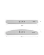 DARK Sett med filer - halvmåne på skum, grå, 25 stk. (150/180 korning) - Bilde 2