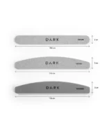 DARK Sett med filer - halvmåne på skum, grå, 25 stk (180/240 korning) - Bilde 2