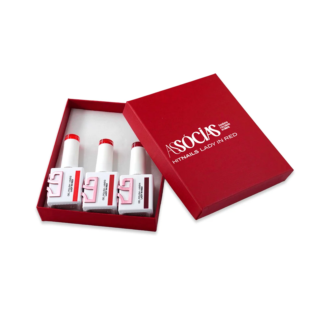 Lady in Red Gel Polish-kolleksjon – 3 farger - Bilde 1